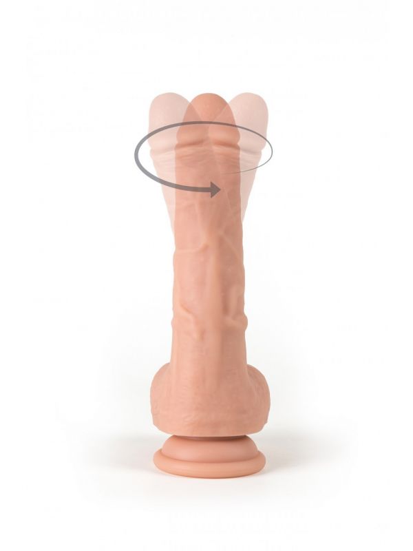 Vibrador realista ROTACIÓN 360 control remoto 19 cm VIRGITE R9