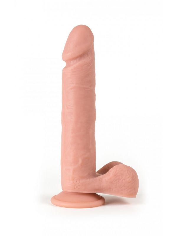 Vibrador realista con testículos control remoto 24.5 cm VIRGITE R6