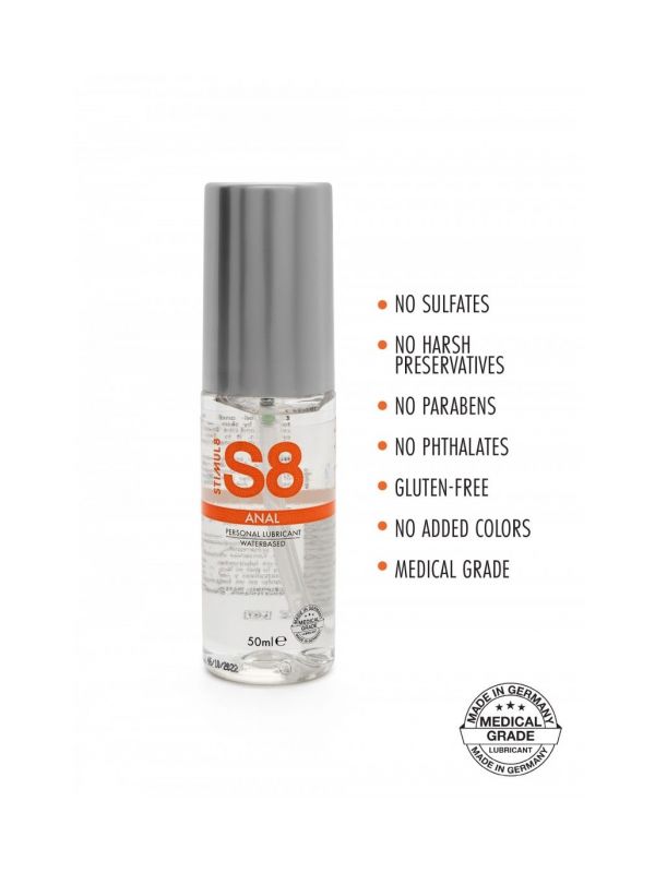 Lubricante anal base agua 50 ml STIMUL8