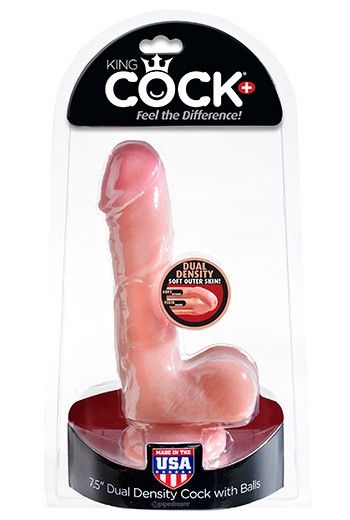 Dildo Real c/Testículos 7.5" KING COCK