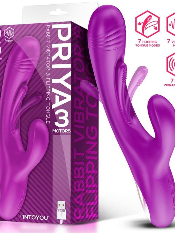 PRIYA Vibrador con lengua movimiento flipping