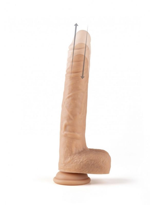 Vibrador realista SUBE Y BAJA control remoto 20 cm VIRGITE R13